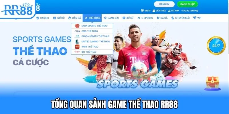 Tổng quan sảnh game thể thao RR88